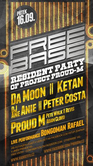 Free Base party bude pod taktovkou Proud-M a plzeňského Da Moona